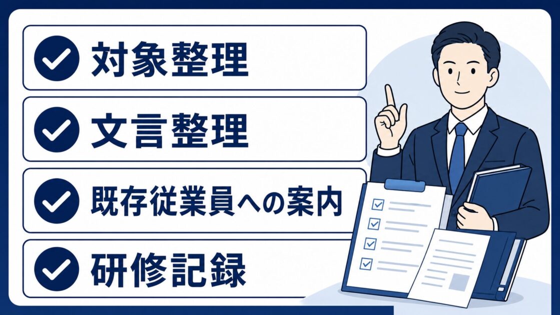 社労士へ相談する前に整理したい論点のチェック図